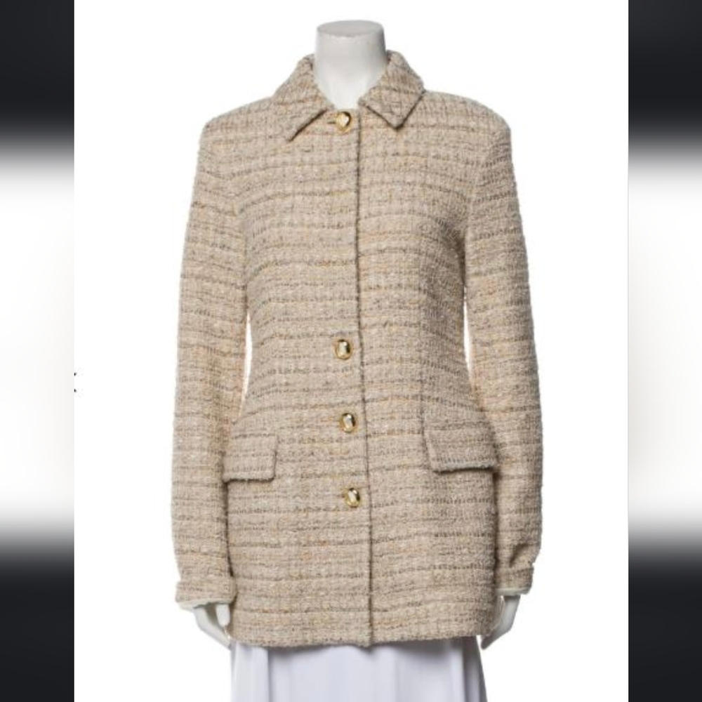 St. John Cream Tweed Women's Jacket